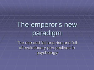 The emperor's new paradigm