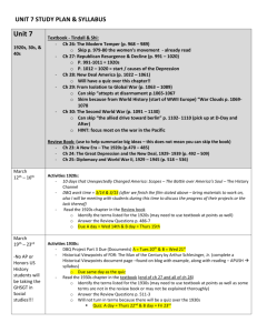 unit 7 study plan & syllabus