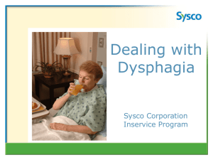 Dealing with Dysphagia