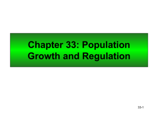 Chapter 33: Population Growth and Regulation