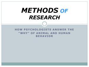 METHODS OF RESEARCH