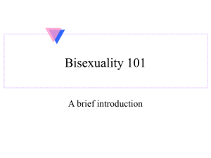 Bisexuality 101 - UNT Ally Website