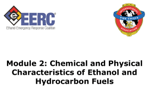 Module 2: Chemical and Physical Characteristics of Ethanol and