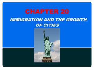 Chapter 20 (Immigration and Growth of Cities)