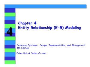 Entity Relationship (E