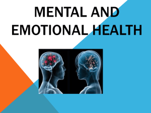 Mental & Emotional Health Powerpoint