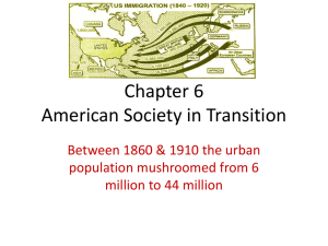 Chapter 6 American Society in Transition