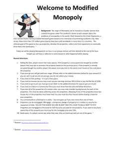 Monopoly Simulation - Mr. Justice's Classes