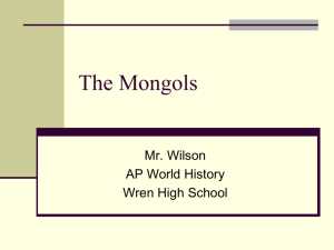 Mongol Empire - Anderson School District One