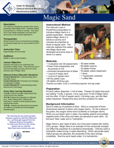 Magic Sand Activity Guide - Nano-CEMMS