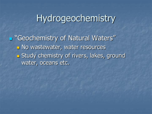 Hydrogeochemistry