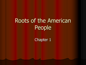 Roots of the American People - Wappingers Central School District