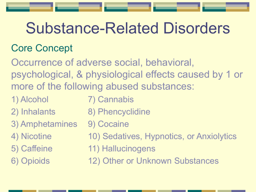 case study 2 for substance related disorders gloria