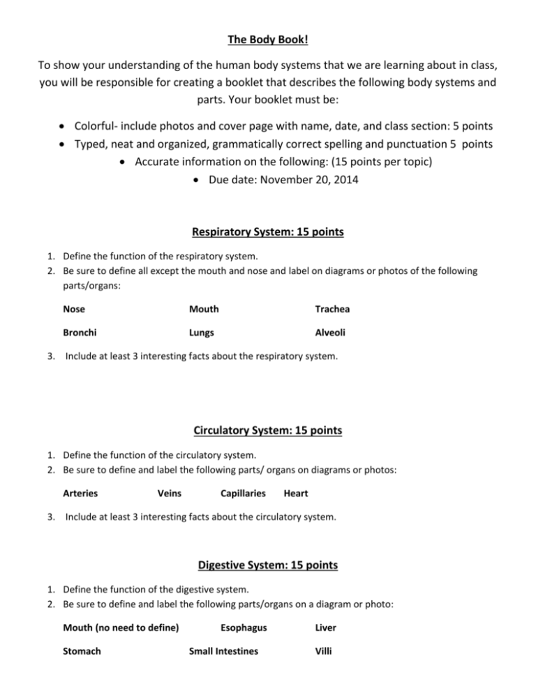 respiratory-system-15-points