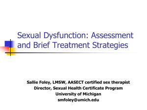 Treating Sexual Dysfunction