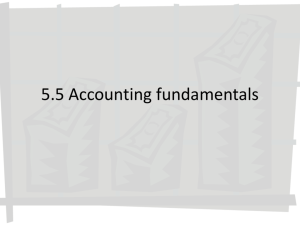 5.5 Accounting fundamentals