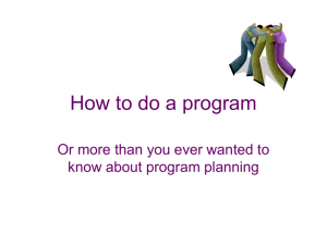 How to do a program - Pamunkey Regional Library