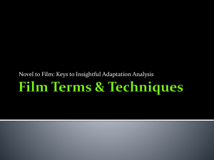 Film Terms & techniques