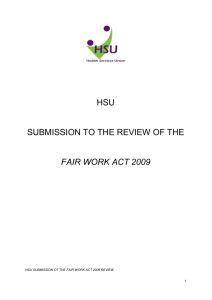 FAIR WORK ACT 2009 - Department of Employment