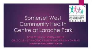 Somerset West Community Centre at Laroche Park