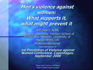 Men's violence against women