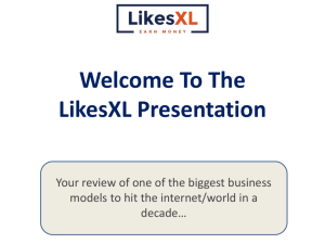 Welcome To The LikesXL Presentation