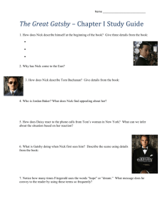 Gatsby study guide questions