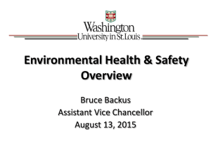 Environmental Health & Safety Overview