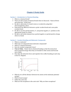 Section 1: Introduction to Chemical Bonding