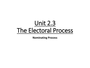 Electoral Process PPT - West Ada School District