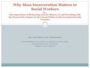 Why Mass Incarceration Matters