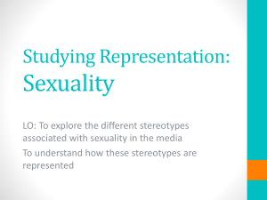Sexuality - Media and Film Studies