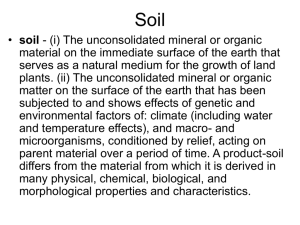 Soil chemistry, diagenesis