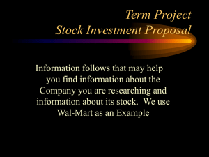 Stock Project Slides
