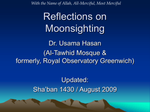 Reflections on Moonsighting - UNITY