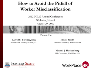 Worker Misclassification PPT 7-11-12 FINAL-1