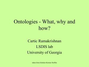 Ontologies - LSDIS - University of Georgia