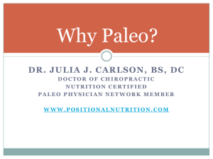 Why Paleo?