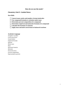 Chemistry Unit 9 Guided Notes