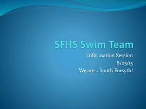 SFHS Swim Team - Forsyth County Schools