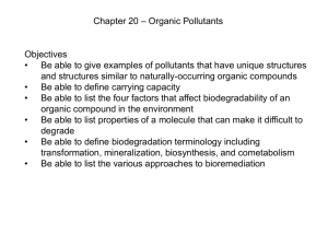 Chapter 20 organics
