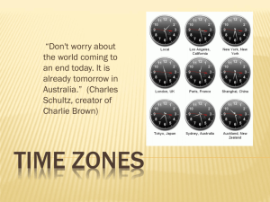 Time Zones - Mr. Wells, International Man of History
