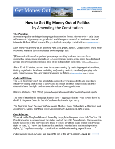 How to Get Big Money Out of Politics