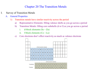 Chapter 1 Structure and Bonding