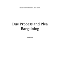 Due Process and Plea Bargaining