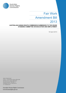Fair Work Amendment Bill 2013