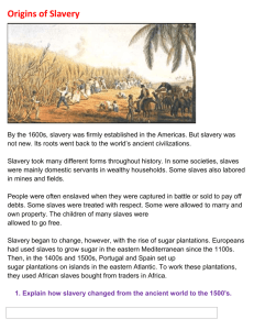 Beginnings of Slavery in America doc