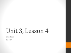 Unit 3, Lesson 4 - Issaquah Connect