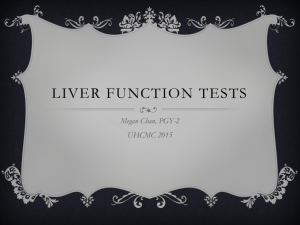 Liver function tests: Biliary