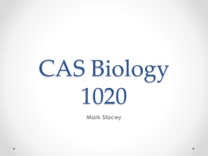 Biology 1020 – Unit 1